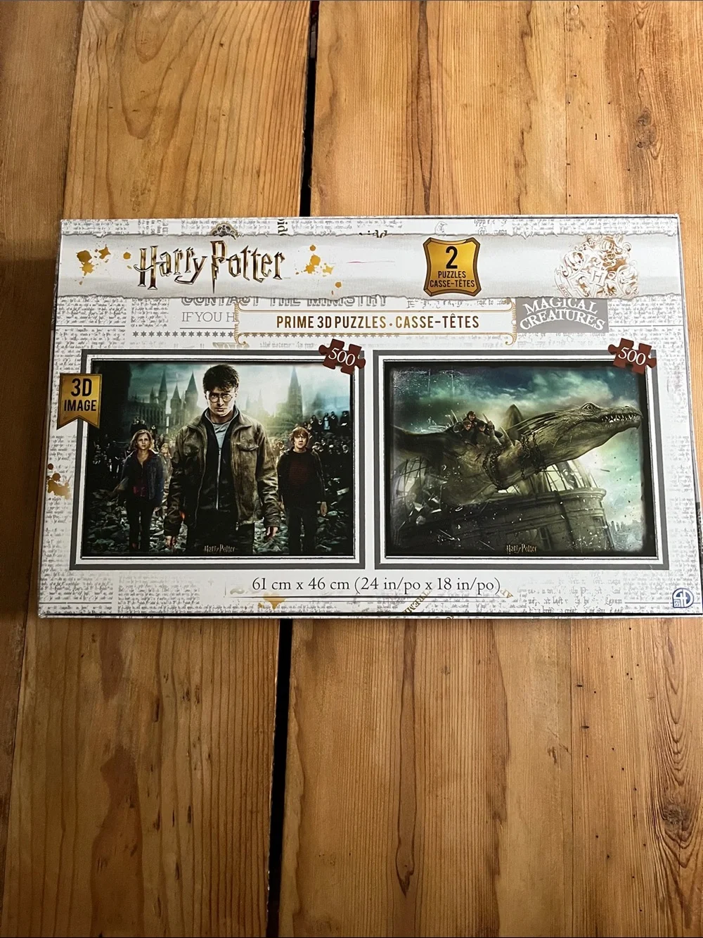 Unused!! HARRY POTTER 3D 3D Lenticular Puzzle Set (2 in 1)